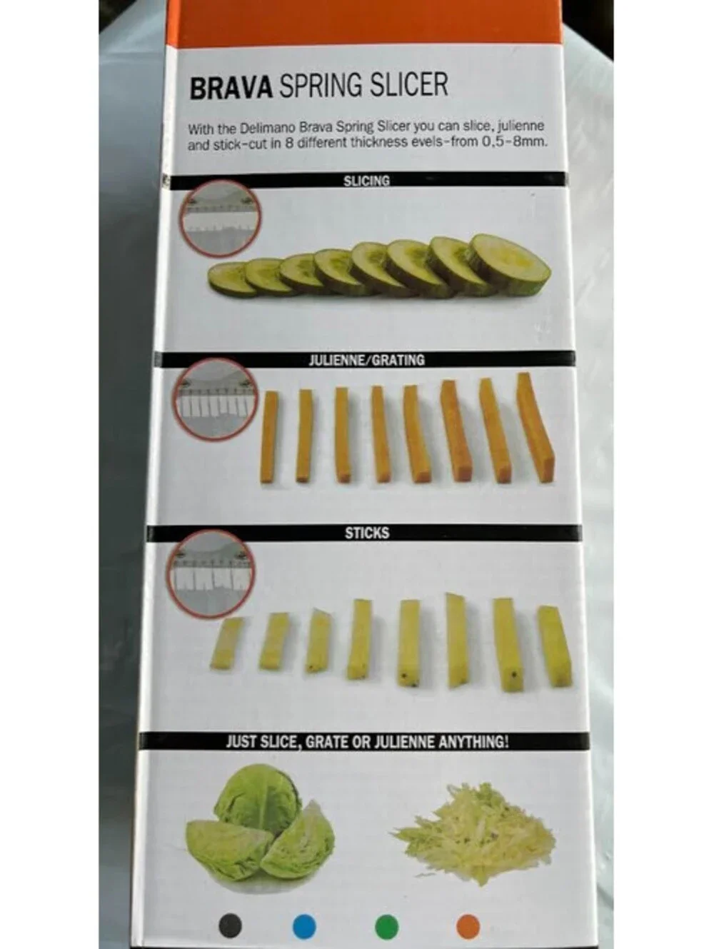 Brava Spring Slicer–Slice, Julienne, Grate & Dice-BRAND NEW AND STILL IN THE BOX